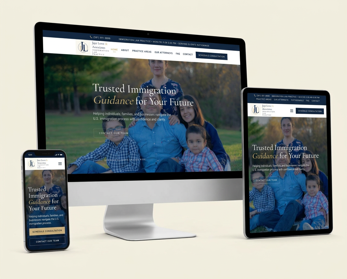 Bread and Blue Creative website shown on desktop, tablet, and mobile